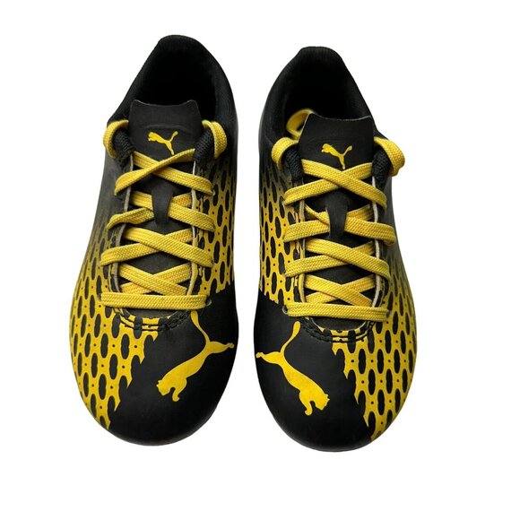 Puma Other - Puma Black Yellow Soccer Cleats Boys Size 11 EUC